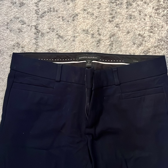 navy blue banana republic size 2 petite slacks great condition - Picture 2 of 4